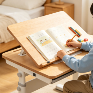 Tilting Desktop Hand-Crank Height-Adjustable Children's Reading Desk